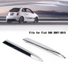 Left + Right Front Bumper Upper Grill Moulding Trim Fit For Fiat 500 2007-2015 Chrome