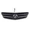 Front Grillefor Benz C Class W204 2008-2014 W/LED Emblem Black Chrome Generic