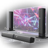 Portable Surround Sound Bar Bluetooth 2 Speaker in 1 Subwoofer TV Home Theater