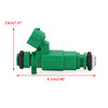 Fuel Injectors 9260930004 Fit For Hyundai Tiburon 2.7L V6 03-08 Kia Magentis 2.7L V6 01-06 Green