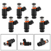 6PCS Fuel Injectors 021906031D Fit for Volkswagen EUROVAN 97-03 GOLF JETTA 99-02