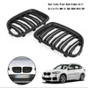 BMW X1 E84 2009-2014 Dual Slats Front Hood Kidney Grill Grille Matt Black Generic