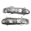 Pair Side Mirror LED Turn Signal Light Fit for Mercedes-Benz S-Class W220 CL-Class W215 1999-2002 Gray
