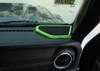 A Pillar Stereo Speaker Horn Cover Trim Fit for Wrangler JL Gladiator JT 2018+ Green