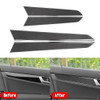 Interior Door Panel Cover Trim Fit for Mercedes-Benz C Class W204 07-14 Carbon Fiber