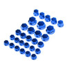 30pcs Motorcycle Hexagon Socket Screw Covers Bolt Nut Caps Fit for Scooter Mokick Moped