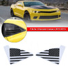 Rear Triangle Quarter Window USA Flag Decal Sticker Trim Fit for Chevrolet Camaro 2010-2015