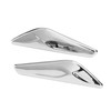 Pair Front Side Fender Trim Finisher 51117338569+51117338570 Fit for BMW F25 F26 X3 X4 Chrome