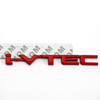 3D Metal i-VTEC Car Trunk Rear Turbo Fender Emblem Badge Decals Stickers Red