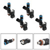 4pc 650CC 62lb EV14 fuel injectors Fit for Audi A4 turbo engine 2000-2005 BLK