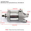 14B-81890-00 Starter Motor Engine Starting Fit for Yamaha YZF-R1 R1 2009-2014