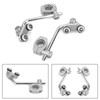 7/8" 22mm Universal Windshield Mount Bracket Silver