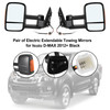 Pair of Electric Extendable Towing Mirrors for Isuzu D-MAX 2012+ Black