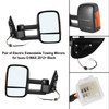 Pair of Electric Extendable Towing Mirrors for Isuzu D-MAX 2012+ Black