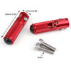 CNC Folding Foot Pegs Footpeg Rear Set Rest Racing For Universal Motorcycle Red