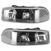 Black Housing Clear Side Headlights/Lamp Assembly For GMC Sierra Yukon XL 99-06