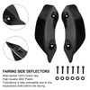 Fairing Windshield Side Wing Wind Deflector For Touring Road Glide 2015-2021 Black