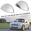 Left+ Right Headlight Washer Cover 61672752559/60 For R55 MINI Cooper Clubman: 08-15 S Hatchback: 07-13 Chrome