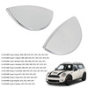 Left+ Right Headlight Washer Cover 61672752559/60 For R55 MINI Cooper Clubman: 08-15 S Hatchback: 07-13 Chrome