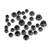 30pcs Motorcycle Hexagon Socket Screw Covers Bolt Nut Caps Fit for Yamaha BLK