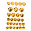 30pcs Motorcycle Hexagon Socket Screw Covers Bolt Nut Caps Fit for Honda Gold