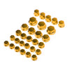 30pcs Motorcycle Hexagon Socket Screw Covers Bolt Nut Caps Fit for Yamaha Gold