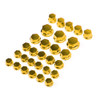 30pcs Motorcycle Hexagon Socket Screw Covers Bolt Nut Caps Fit for Kawasaki Gold