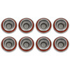 Engine Valve Tappet Adjustment Cover Inspection Cap O-Ring 17mm Fit for Suzuki 1983-1987 QuadRunner (LT125) 8pcs