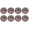 Engine Valve Tappet Adjustment Cover Inspection Cap O-Ring 17mm Fit for Suzuki 1983-1987 QuadRunner (LT125) 8pcs