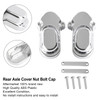 Rear Axle Cover Nut Bolt Cap fit for Harley Sportster 1200 883 2005-2017 (XL883C, XL883L, XL883N, XL1200C, XL1200CX, XL1200L, XL1200N, XL1200V and XL1200X models) Chrome