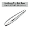 Side Panel Storage Box Plating Trim Strip For BMW K1600GTL 2011-2018 SIL