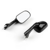 Motorcycle Rearview Side Mirrors Left & Right For Honda CBR250 MC19 1988-1989 CBR400 NC29 1990-1994 VFR400 NC30 1989-1992 Black