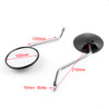 1 Pair Rear View Mirrors(left&right) For Honda XL 175/185/200/250/350/500 CRM 125/250 Black