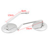 1 Pair Rear View Mirrors(left&right) For 1971-1975 Suzuki T500 GT750 GT380 A100 Chrome
