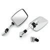 1 Pair Rear View Mirrors(left&right) For Suzuki VL125 Intruder LC 2000-2007 VL800 Boulevard C50T 2001-2011 AN250 Burgman 250 Chrome