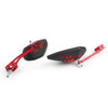 1 pair mirrors(left&right) fits for Honda with 8mm/10mm clockwise threaded screws Red~BC2