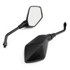 1 pair 10mm clockwise mirrors(left&right) fits for Suzuki any 1" diameter handle about any motorcycle electric car Black~BC1