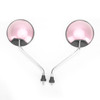 Pair 8mm Rearview Mirrors fits for Suzuki Scooter Motorcycle Moped Bike ATV with 8MM threads Pink~BC1