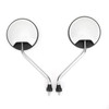 Pair 8mm Rearview Mirrors fits for Honda Scooter Motorcycle Moped Bike ATV with 8MM threads White~BC2