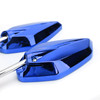 Pair 10mm Rearview Mirrors fits for Honda with 10mm standard thread Blue~BC2