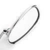 Motorcycle L-bar Retro Oval Rearview Side Mirrors M8 / M10 Pair fits For Kawasaki with Standard Metric Screws Chrome~BC3
