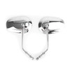 Motorcycle Rearview Side Mirrors Left + Right Pair Fit For Harley Electra Glide Ultra  Classic FLHTCU 2014-2017 Chrome