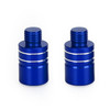 CNC Pair M10 Mirror Blanking Plugs Bolts Fit For BMW R1200GS LC 2013-2016 (Water cooling) Blue