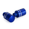 CNC Pair M10 Mirror Blanking Plugs Bolts Fit For BMW R1200GS LC 2013-2016 (Water cooling) Blue