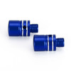 CNC Pair M10 Mirror Blanking Plugs Bolts Fit For BMW R1200GS LC 2013-2016 (Water cooling) Blue