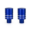 CNC Pair M10 Mirror Blanking Plugs Bolts Fit For BMW R1200GS LC 2013-2016 (Water cooling) Blue