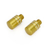 CNC Pair M10 Mirror Blanking Plugs Bolts Fit For BMW R1200GS LC 2013-2016 (Water cooling) Gold