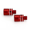 CNC Pair M10 Mirror Blanking Plugs Bolts Fit For BMW R1200GS LC 2013-2016 (Water cooling) Red