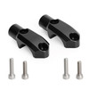 CNC Pair Master Cylinder Handlebar Clamps 10mm x 1.5mm Mirror Fit For BMW G310R 2017-2021 R1200GS / Adventure 2013-2018 BLK