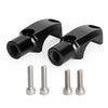 CNC Pair Master Cylinder Handlebar Clamps 10mm x 1.5mm Mirror Fit For BMW G310R 2017-2021 R1200GS / Adventure 2013-2018 BLK